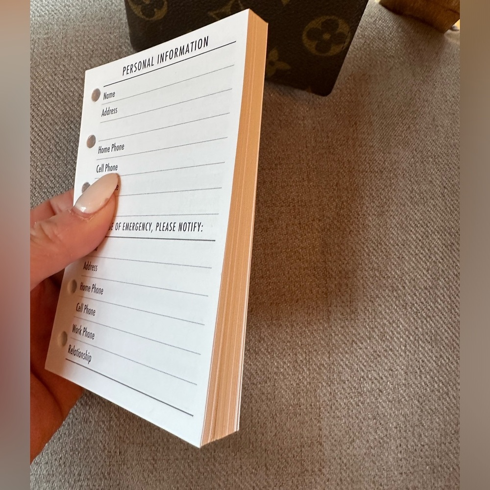 2026 Calendar Fits Louis Vuitton PM/MM/GM Agenda Insert + Filler Paper + Pen - Picture 4 of 16
